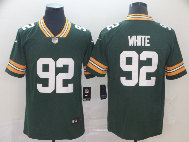 Men's Green Bay Packers Reggie White #92 Green Jersey